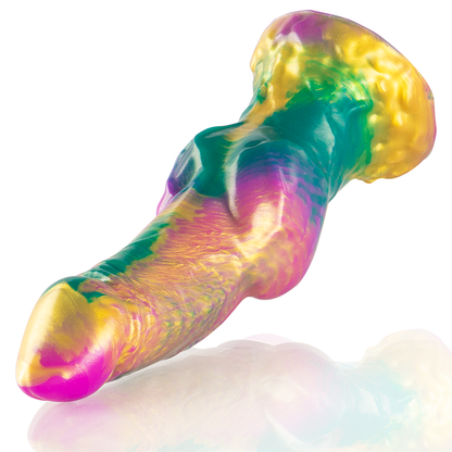 Dildo EPIC Iris Rainbow – Silicone ipoallergenico per un'esperienza affidabile