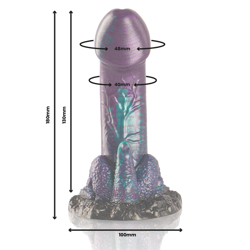 Dildo Epic Basilisk Double Pleasure – Silicone medico con design ispirato alla mitologia greca