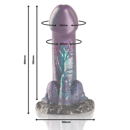 Dildo Epic Basilisk Double Pleasure – Silicone medico con design ispirato alla mitologia greca