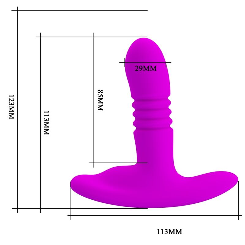 Comprar PRETTY LOVE Heather Plug Anal – Diseño Suave Con Ventosa Para Uso Manual Sin Manos-Noxtic