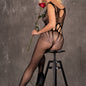 LIVCO CORSETTI FASHION - AMAHIL BODYSTOCKING CROTCHLESS BLACK ONE SIZE
