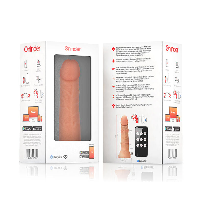 Vibratore dildo Bogotá grande ONINDER – Silicone medico con 9 velocità per un piacere personalizzato
