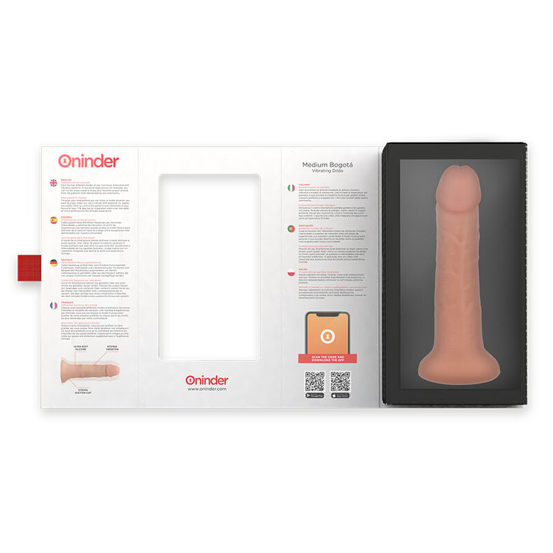 ONINDER Bogotá Medium – Dildo in silicone medico con vibrazioni potenti e app gratuita