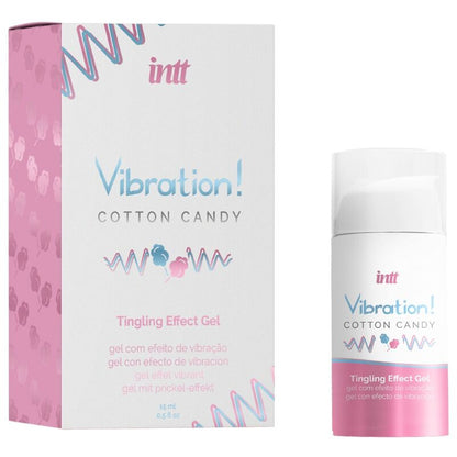 Gel vibrante INTT Cotton Candy 15 ml – Stimolatore intenso con aroma delizioso per il piacere sensuale
