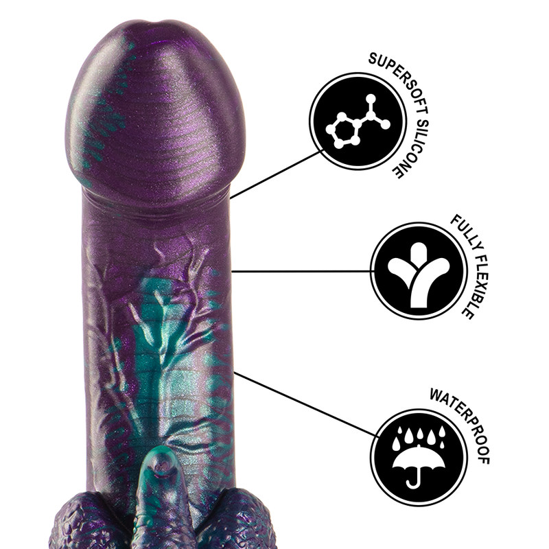 Comprar Epic Basilisk Dildo Doble Placer – Silicona Médica Con Diseño Inspirado En Mitología Griega-Noxtic
