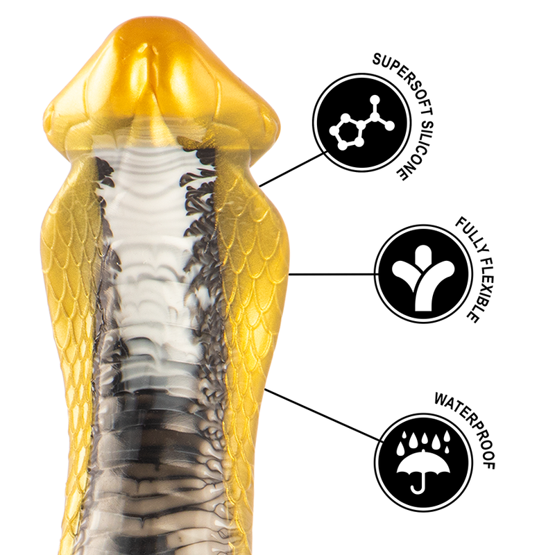 EPIC Drakon Dildo Cobra Amarilla – Juguete Erótico De Silicona Médica Con Diseño Ergonómico