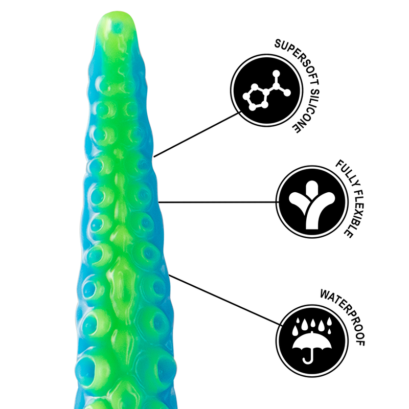 EPIC Scylla Dildo Tentáculo Fino Fluorescente Pequeño – Diseño Único Para Explorar Nuevas Sensaciones