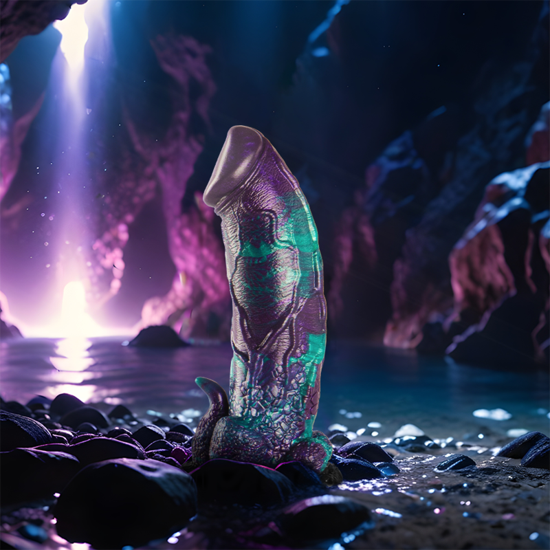 EPIC Basilisk Grande Dildo Doppio Piacere - Design squamoso per un'esperienza di piacere unica