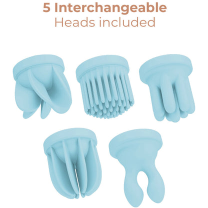Comprar ADRIEN LASTIC Caress Estimulador Clitoris Azul – Innovador Con 10 Modos De Vibración Y Rotación-Noxtic
