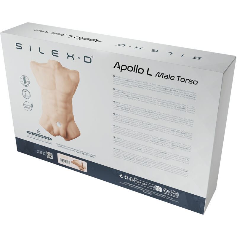 SILEXD Apollo L Torso maschile realistico – Design innovativo per l'esplorazione sensoriale