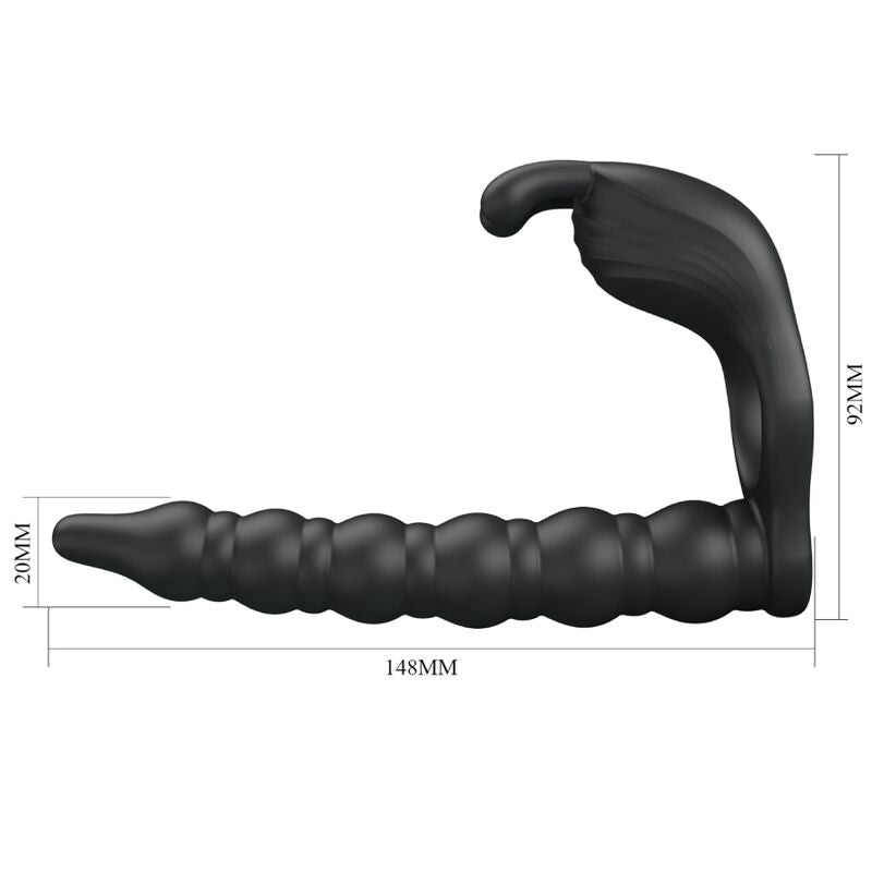 Comprar PRETTY LOVE Blackney Anillo Vibrador Negro – Diseño Innovador Para Placer Prolongado-Noxtic
