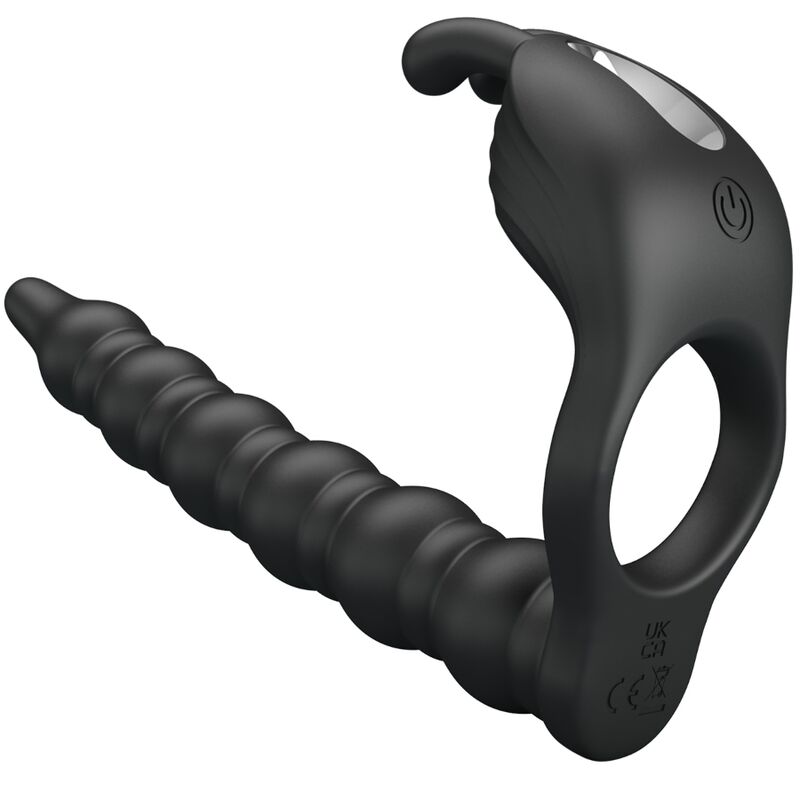 Comprar PRETTY LOVE Blackney Anillo Vibrador Negro – Diseño Innovador Para Placer Prolongado-Noxtic