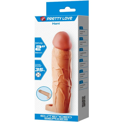 Comprar PRETTY LOVE Hani Funda Extensora Natural – Aumento De Textura Y Estimulación Para Mayor Placer-Noxtic