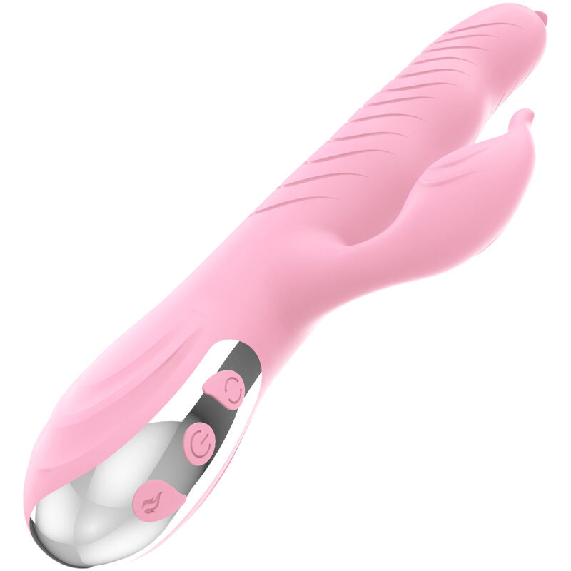 Armony Marcia Vibrador Doble Lengua Rosa – Estimulador Con Efecto Calor Para Placer Aumentado