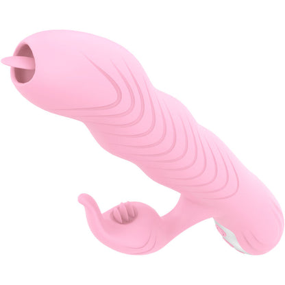 Armony Marcia Vibrador Doble Lengua Rosa – Estimulador Con Efecto Calor Para Placer Aumentado