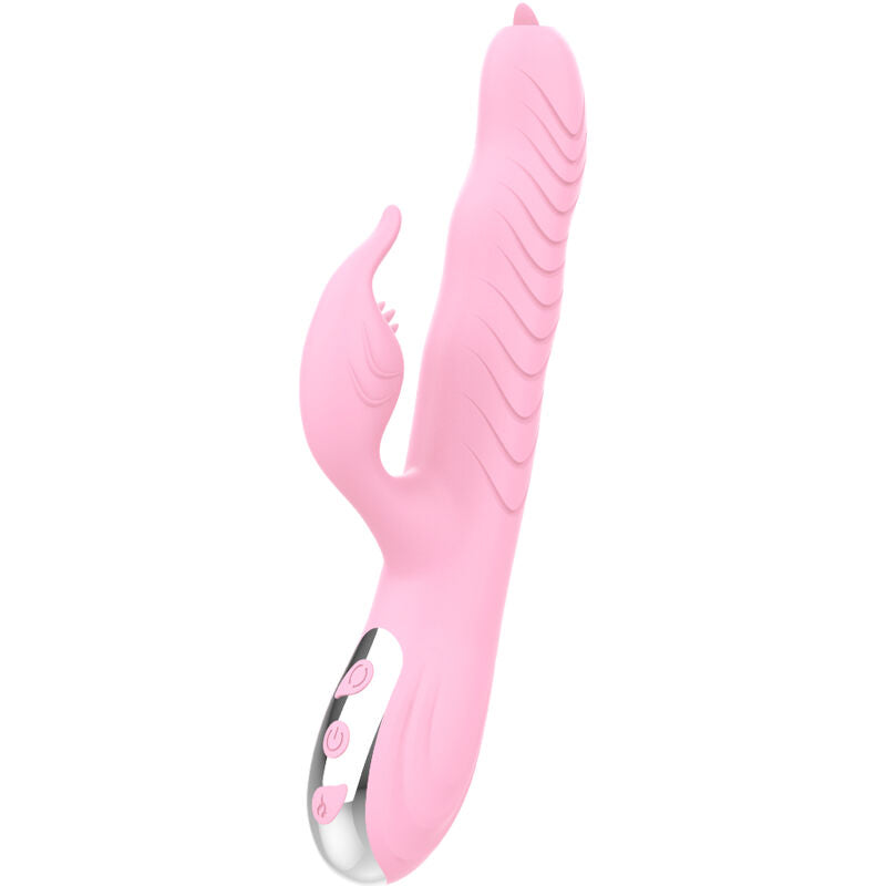 Armony Marcia Vibrador Doble Lengua Rosa – Estimulador Con Efecto Calor Para Placer Aumentado