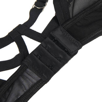 SUBBLIME Reggiseno a fascia SM trasparente – Elegante design di lingerie per una maggiore sicurezza