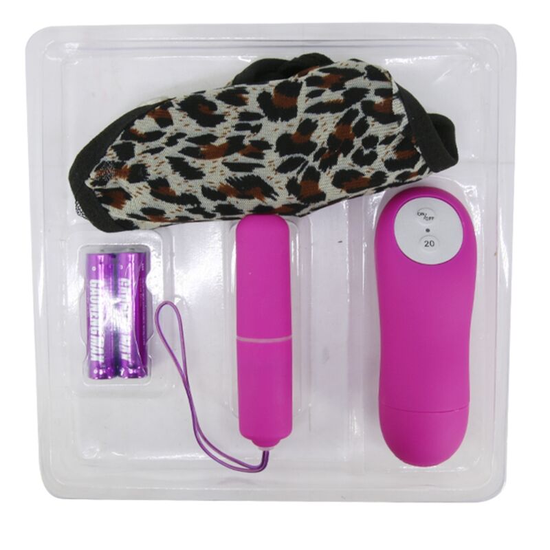 DANCE - THONG WITH VIBRATING BULLET AND PURPLE REMOTE CONTROL