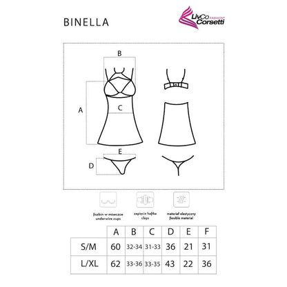Comprar Livco Corsetti Fashion Binella Set Babydoll y Tanga Negro – Conjunto Elegante y Confortable Para Ocasiones Especiales-Noxtic