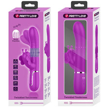 PRETTY LOVE - 4-IN-1 MULTIFUNCTION RABBIT VIBRATOR FUCHSIA BUTTERFLY