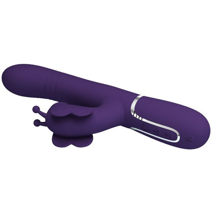 PRETTY LOVE - 4-IN-1 MULTIFUNCTION RABBIT VIBRATOR PURPLE BUTTERFLY