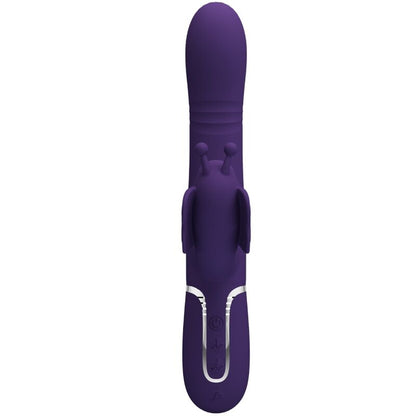 PRETTY LOVE - 4-IN-1 MULTIFUNCTION RABBIT VIBRATOR PURPLE BUTTERFLY