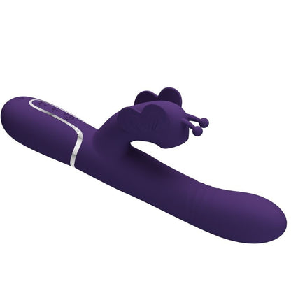 PRETTY LOVE - 4-IN-1 MULTIFUNCTION RABBIT VIBRATOR PURPLE BUTTERFLY