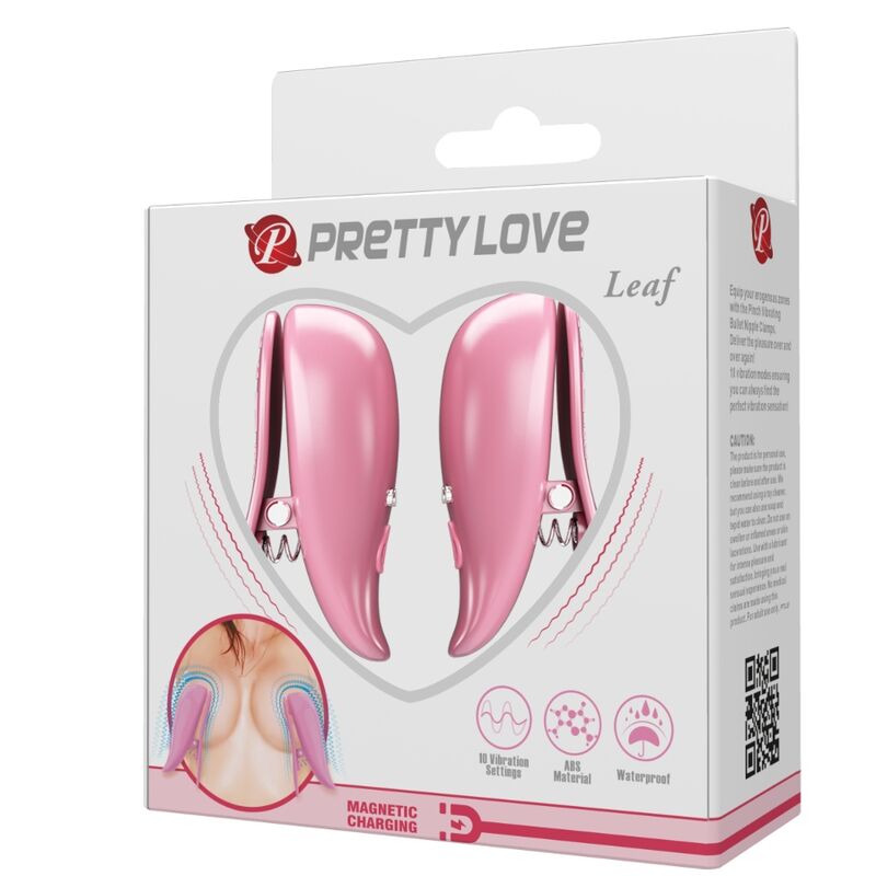 PRETTY LOVE Leaf Pinzas Vibratorias – Diseño Elegante Con Estimulación Sensual