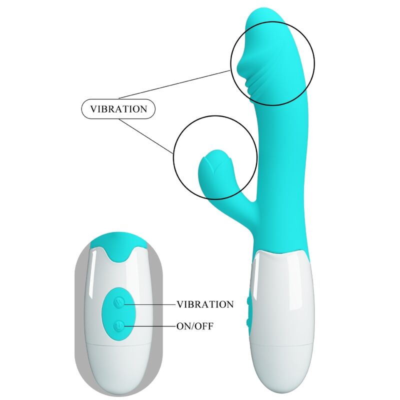 Pretty Love Snappy Vibrador Punto G Verde Agua – Estimulador Innovador Con Potente Vibración Para Bienestar Intenso