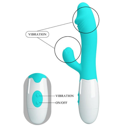 Pretty Love Snappy Vibrador Punto G Verde Agua – Estimulador Innovador Con Potente Vibración Para Bienestar Intenso