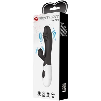 Pretty Love Snappy Vibrador Negro – Estimulador Con Diseño Ergonomico Para Placer Intenso