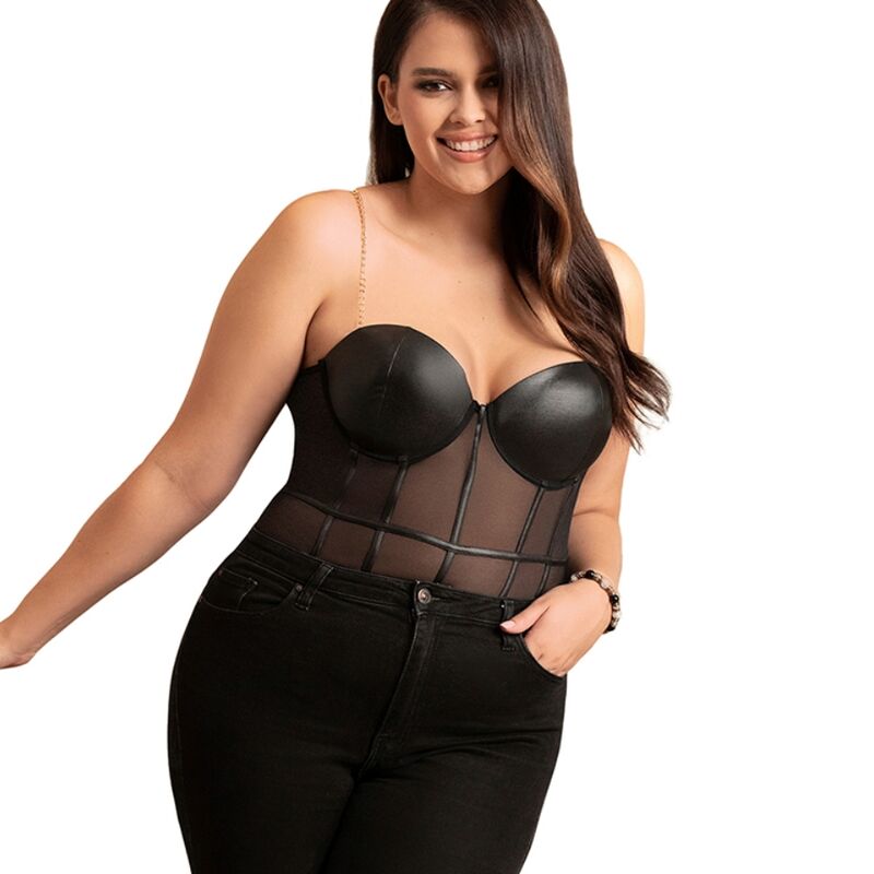 SUBBLIME Body Tirantas Cadena Negro S M – Diseño Elegante Con Sensación De Libertad