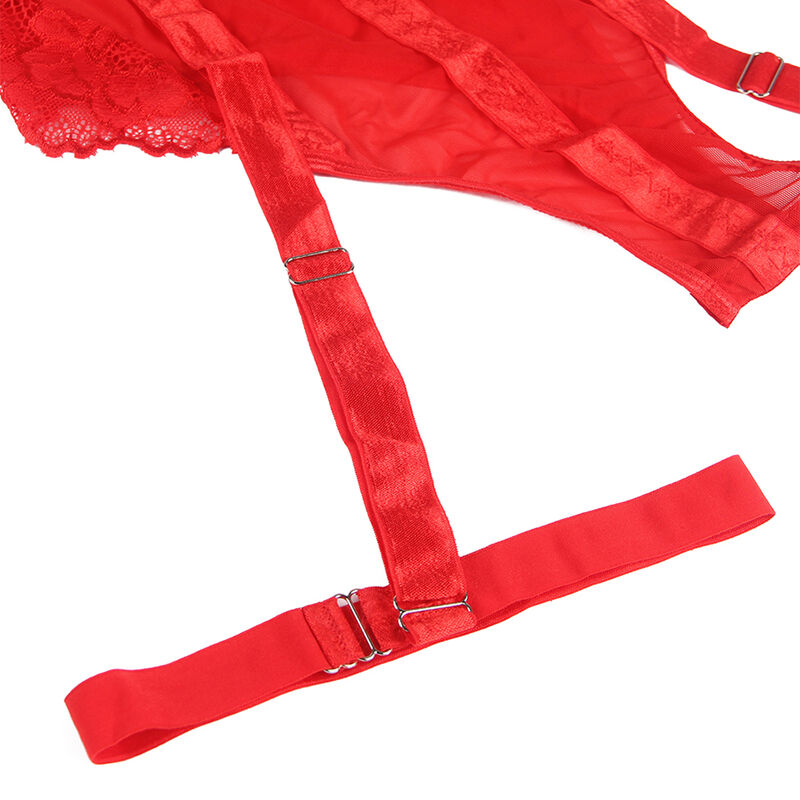 SUBBLIME Teddy Con Ligueros Rojo S M – Diseño Elegante Para Mayor Confianza y Comodidad