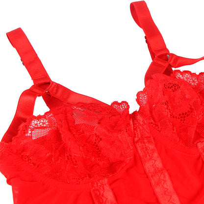 SUBBLIME Teddy Con Ligueros Rojo S M – Diseño Elegante Para Mayor Confianza y Comodidad