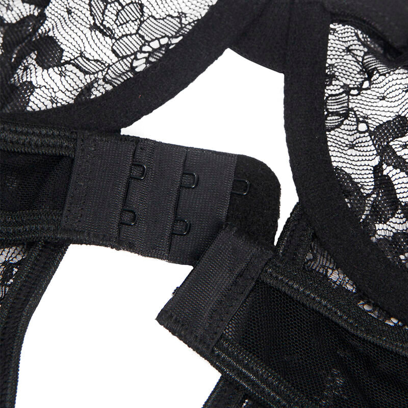 SUBBLIME Teddy Con Liga Negro S M – Diseño Elegante Con Detalles En Encaje Y Comodidad Ajustable