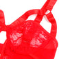 Comprar SUBBLIME Teddy Con Liga Detalle Encaje Y Tiras Rojo S/M – Lencería Elegante Para Realzar Tus Curvas-Noxtic