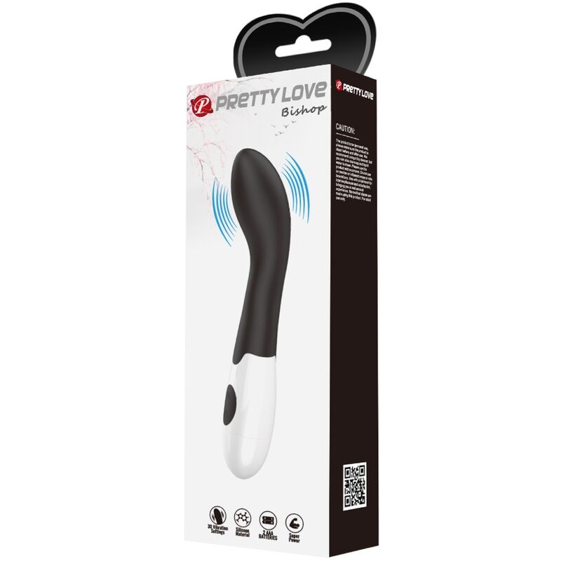 Vibratore per punto G Pretty Love Bishop - Design curvo con 30 modalità di vibrazione