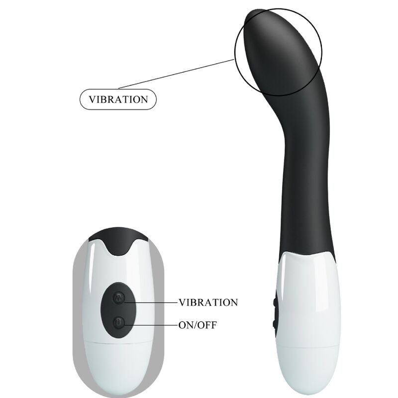 Vibratore per punto G Pretty Love Bishop - Design curvo con 30 modalità di vibrazione