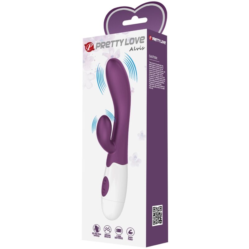 PRETTY LOVE Alvis Vibratore Coniglio Viola – Design Elegante con Stimolazione del Punto G