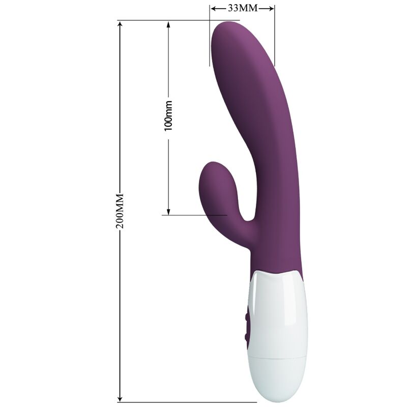 PRETTY LOVE Alvis Vibratore Coniglio Viola – Design Elegante con Stimolazione del Punto G