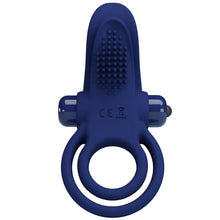 Comprar Pretty Love Bronson Doble Anillo Con Vibración Azul – Estimulador Con 10 Modos Para Placer Compartido-Noxtic