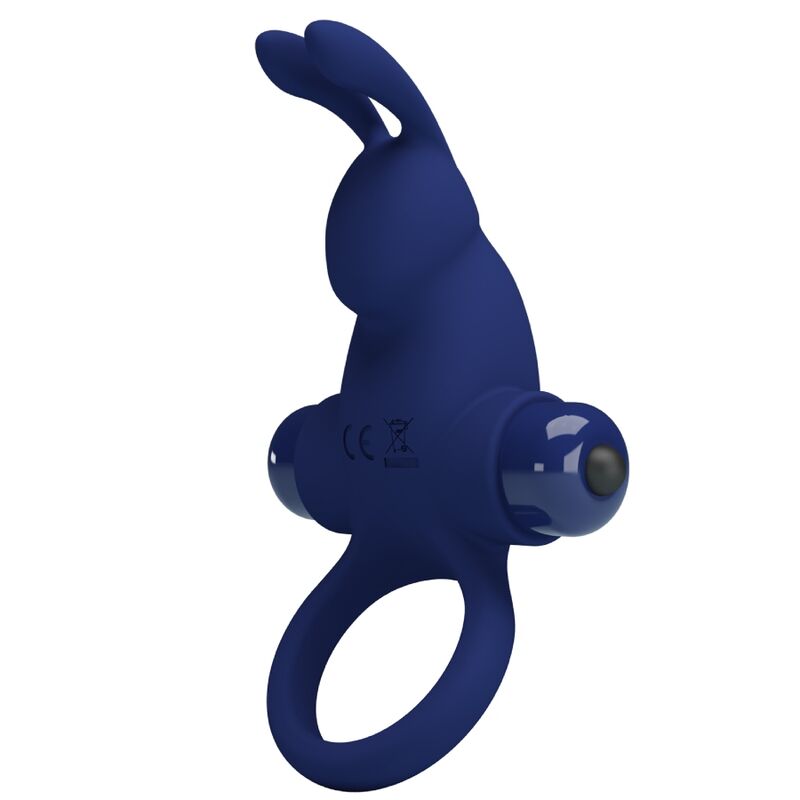 Comprar Pretty Love Jiro Anillo Rabbit Azul – Estimulador Con 10 Funciones De Vibración Para Parejas-Noxtic