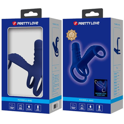 Comprar PRETTY LOVE Elish Anillo Vibrador Azul – Diseño Ergonomico Para Placer Sensible-Noxtic