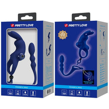 Comprar PRETTY LOVE Ayad Anillo Vibrador Rabbit Con Plug Azul – Diseño Innovador Para Placer Compartido-Noxtic