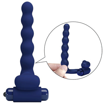 Comprar Pretty Love Ajmal Anillo Vibrador Con Plug Azul – Diseño Innovador Para Placer Compartido-Noxtic