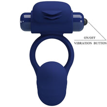 Comprar Pretty Love Ajmal Anillo Vibrador Con Plug Azul – Diseño Innovador Para Placer Compartido-Noxtic
