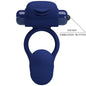 Comprar Pretty Love Ajmal Anillo Vibrador Con Plug Azul – Diseño Innovador Para Placer Compartido-Noxtic