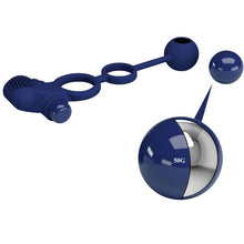 Pretty Love Remington Doble Anillo Vibrador Azul – Estimulación Dual Con Diseño Ergonómico Para Placer Compartido