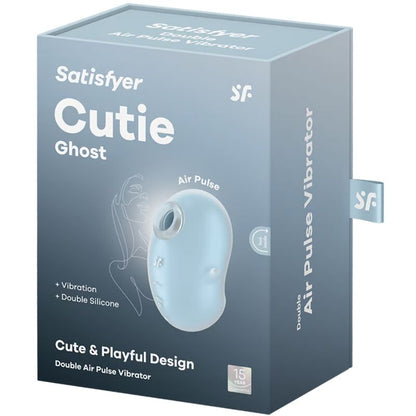 SATISFYER - CUTIE GHOST LIGHT BLUE LAY-ON VIBRATOR