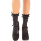 Comprar Leg Avenue Medias Tobilleras Con Volantes Negro – Elegancia Y Estilo Para Tu Vestuario-Noxtic